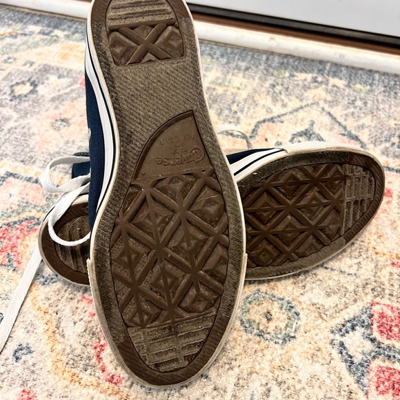 Converse All Star High-Tops in Navy and White - Picture 3 of 6